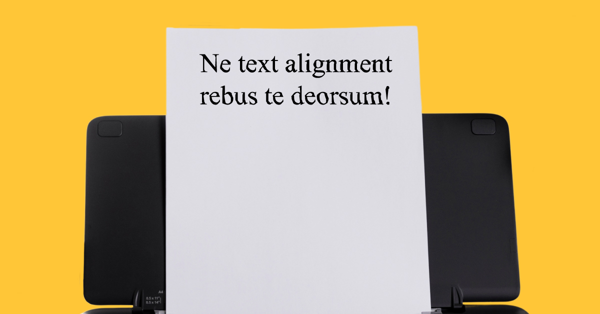 misaligned text