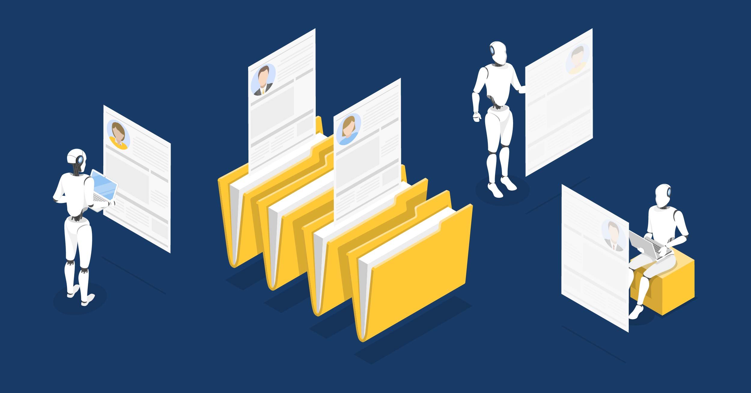 AI assisting with document management. 