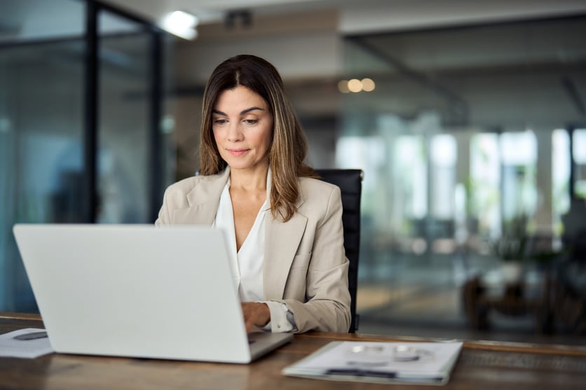 A partner at a law firm reviews incident-response-procedures and other cybersecurity guidelines