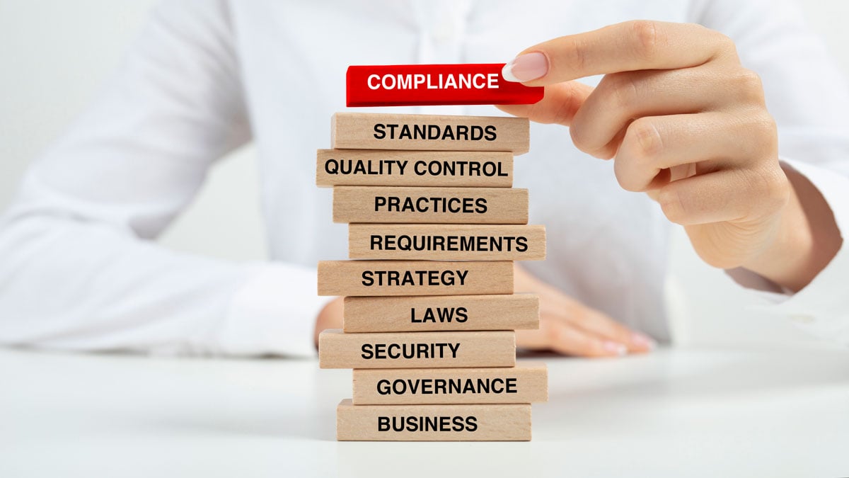 Layers of financial security depicted as building blocks.